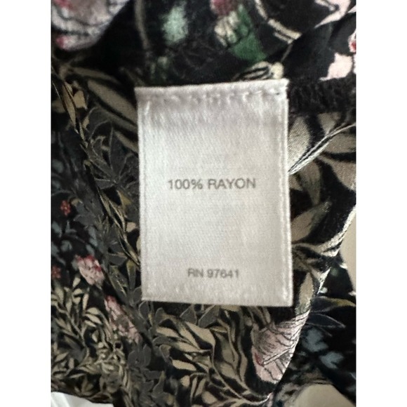 J. Jill Flowy Floral Pullover Tunic Top Shirt Blouse Loose - Large - Picture 3 of 4